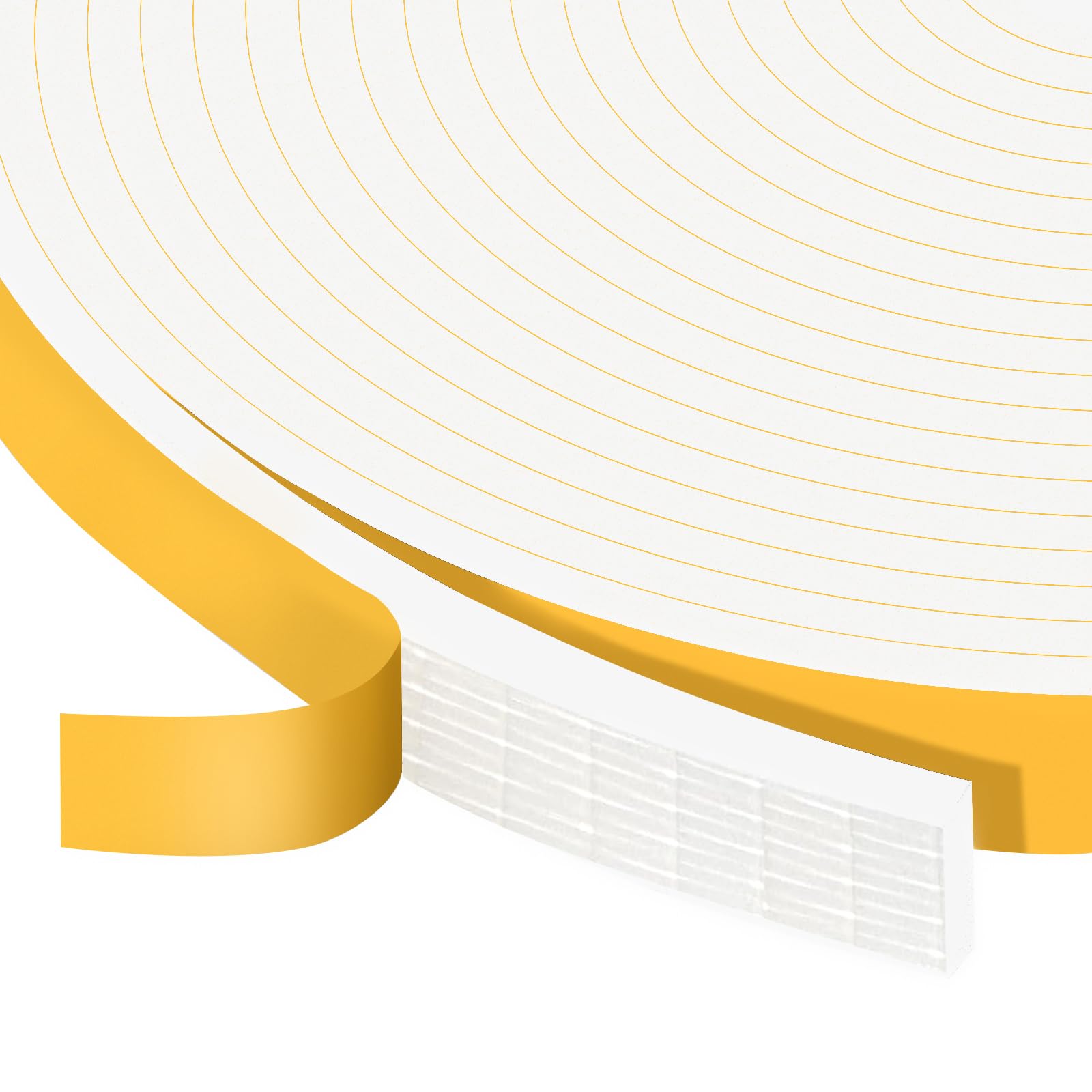 Thin Foam Seal Strip for Doors & Windows (50 Foot)