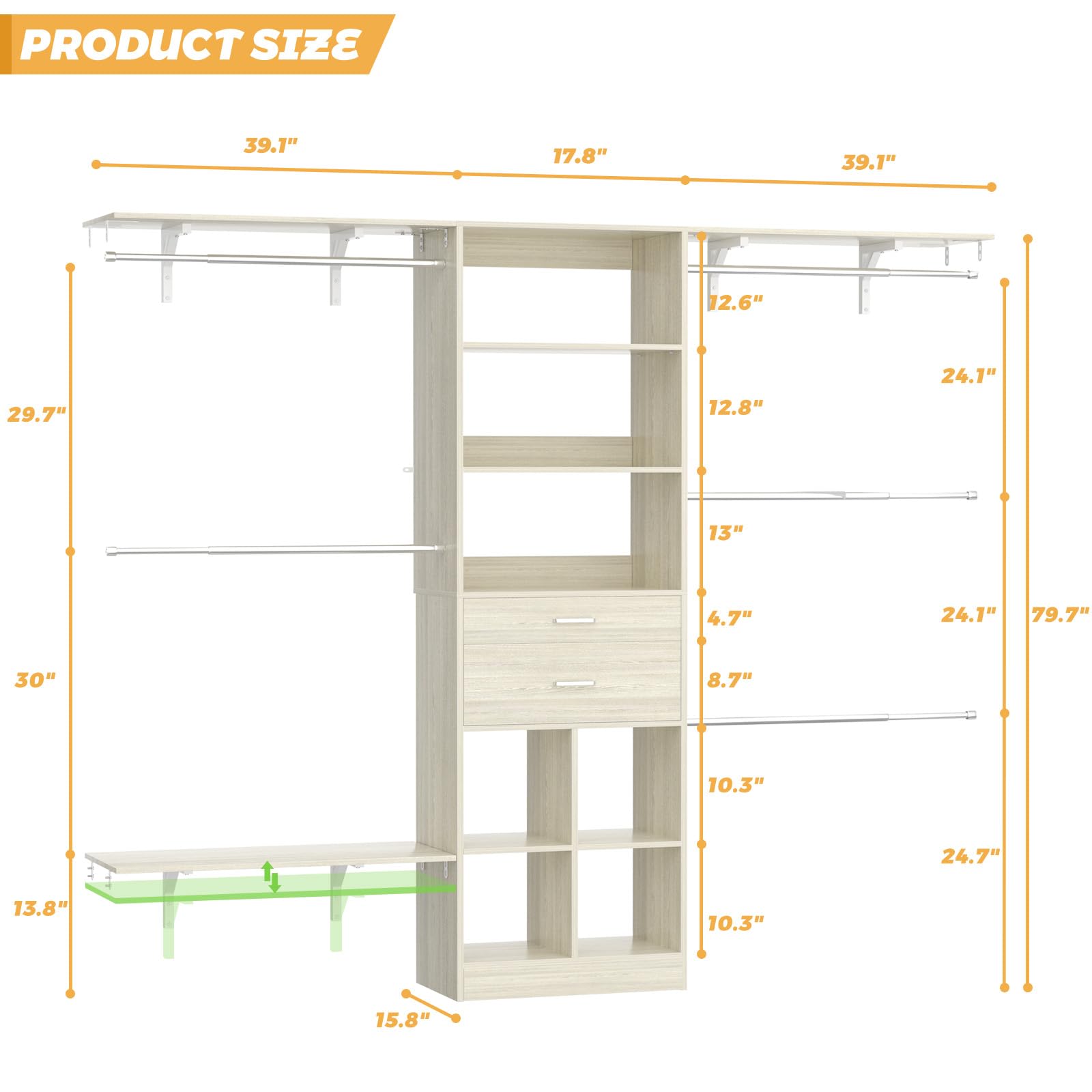Closet System (8 Foot)