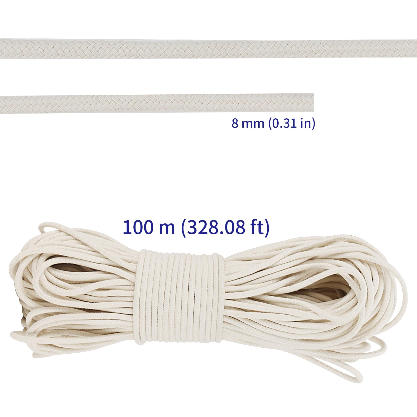 328 Feet 5 16 Inch Cotton Rope (328.0842 Foot)