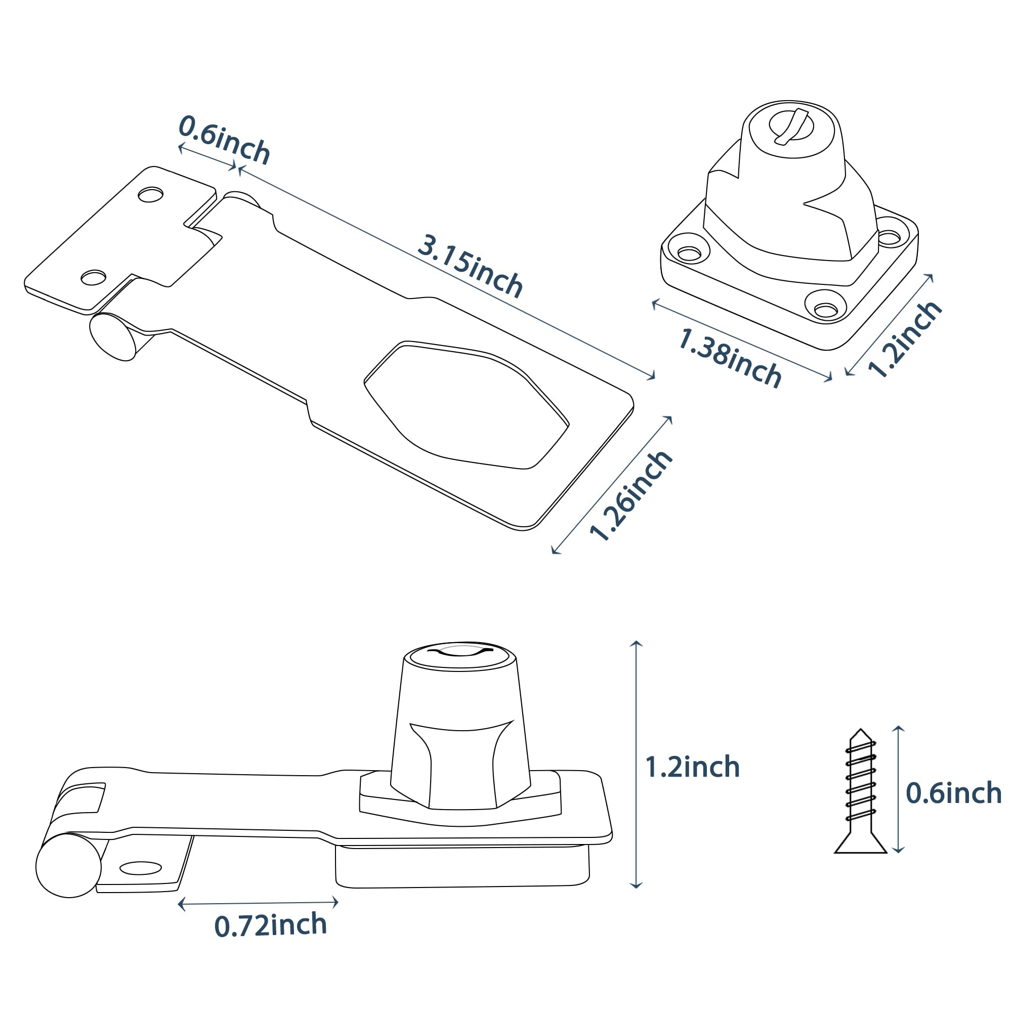 Keyed Hasp Latch