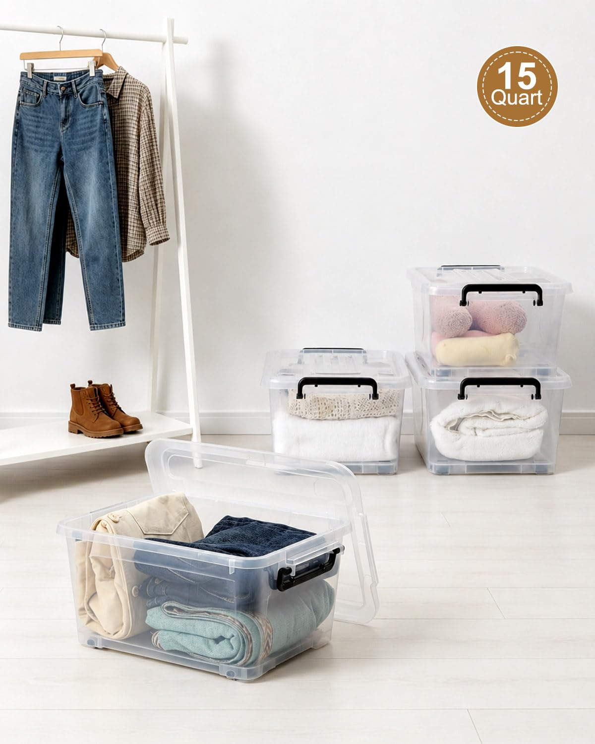15QT Storage Bins with lids