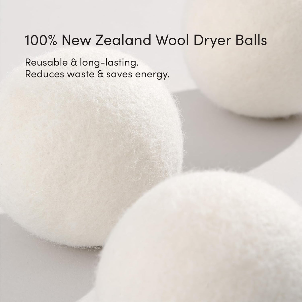 100% New Zealand Wool Dryer Balls (3 Count)