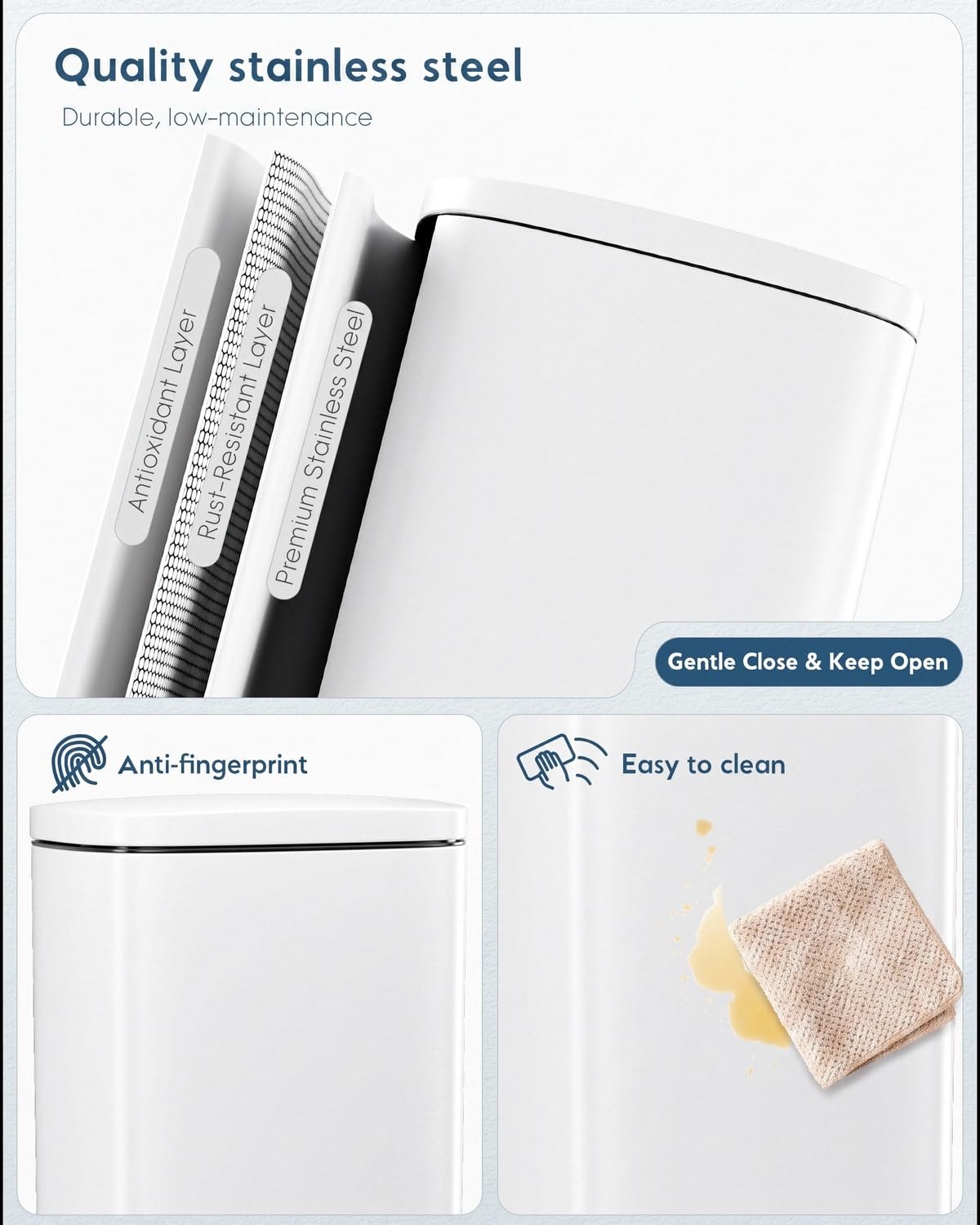 8 Gallon Step Kitchen Trash Can