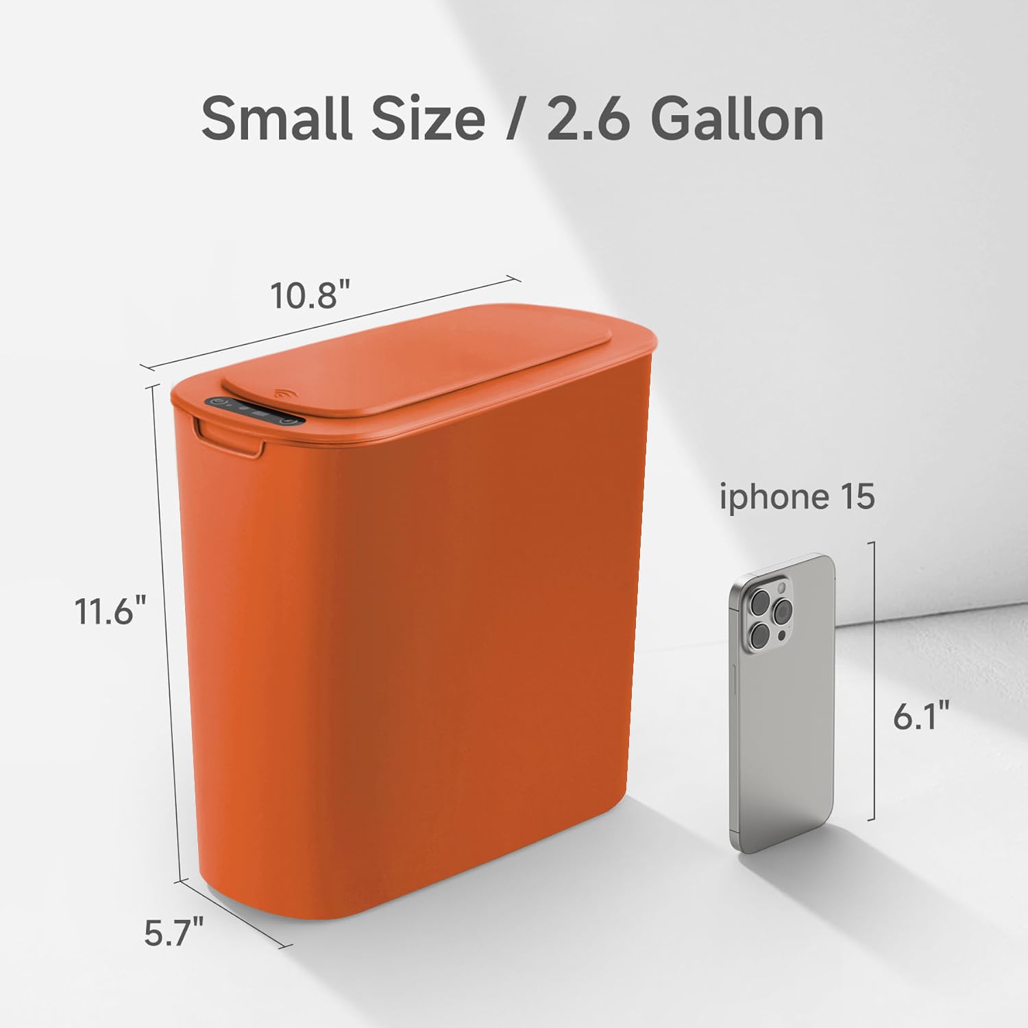 Automatic Motion Sensor Bathroom Trash Can with Lid