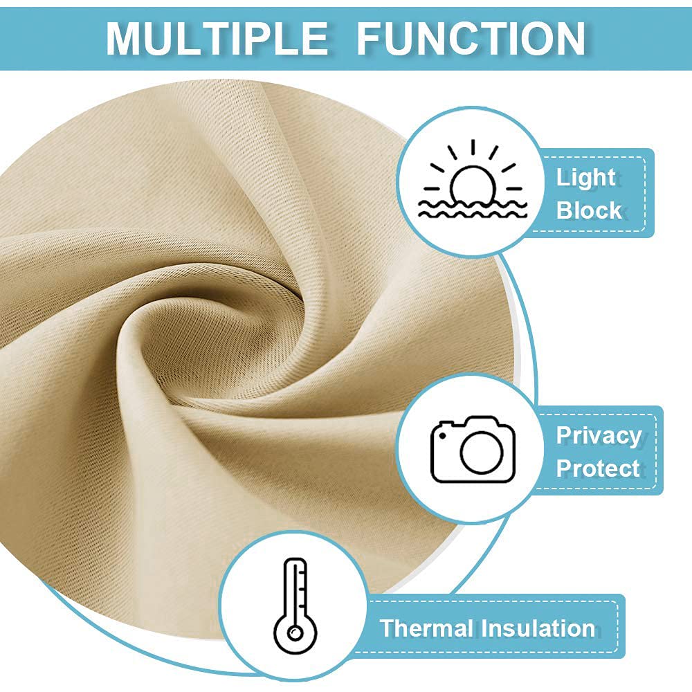 Curtains for Bedroom Living Room Dining Room Office 84 inches Long (2 Count)
