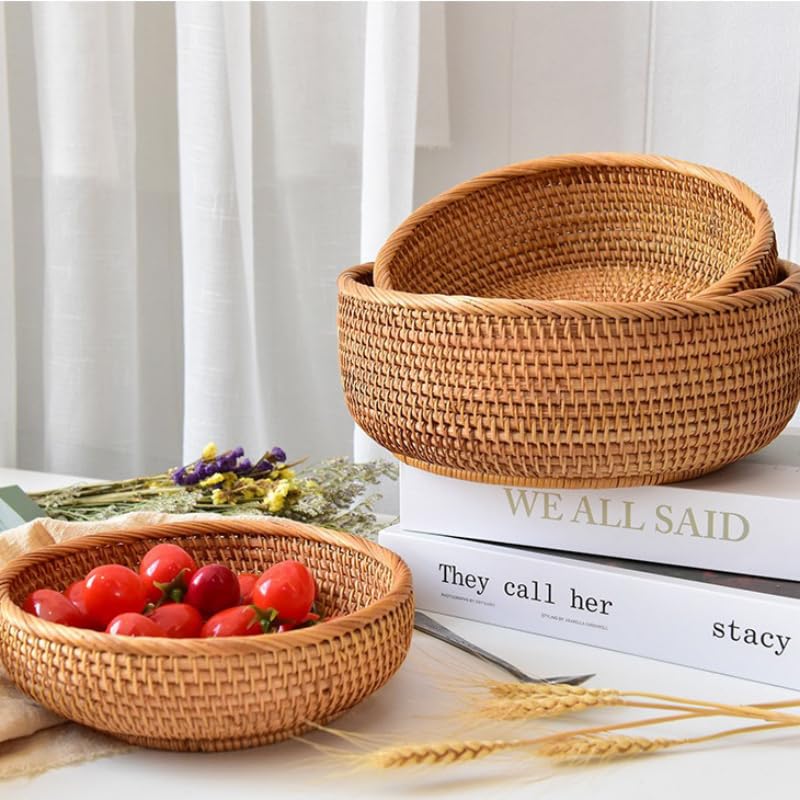 Rattan Bread Basket (3 Count)