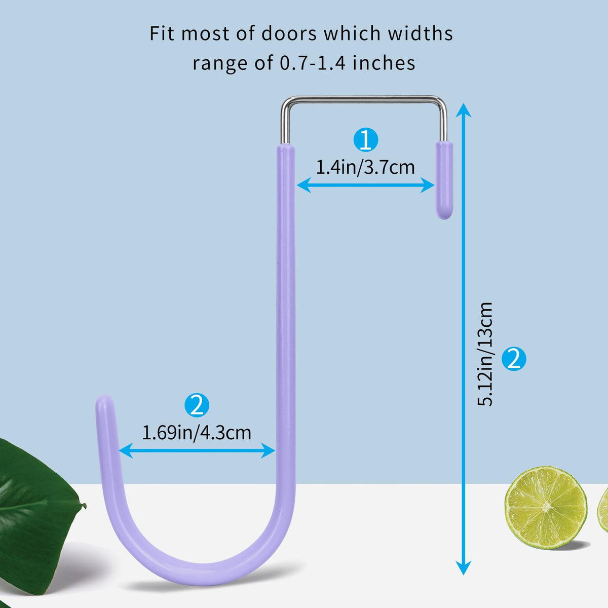 Over the Door Hooks (4 Count)