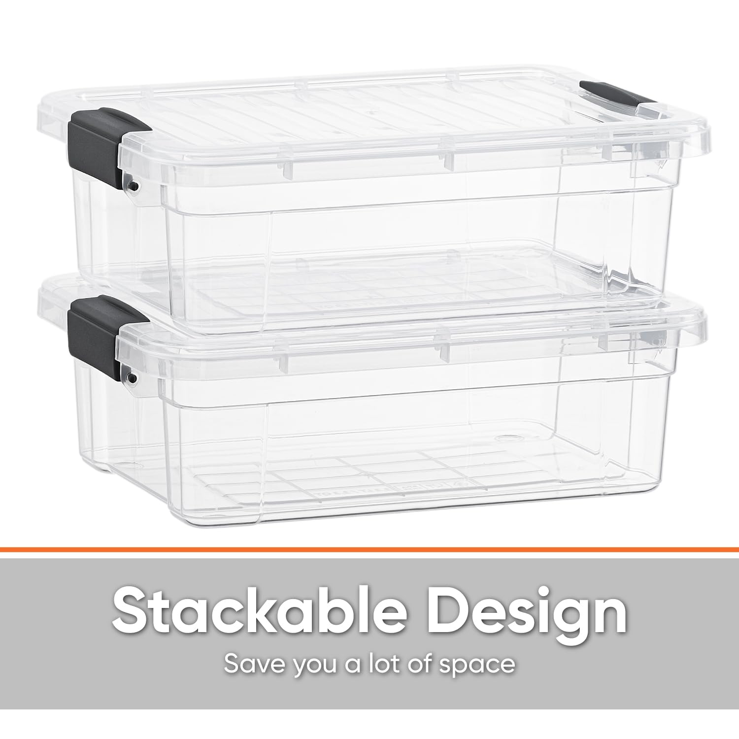 Storage Bins with Lids (2 Count)