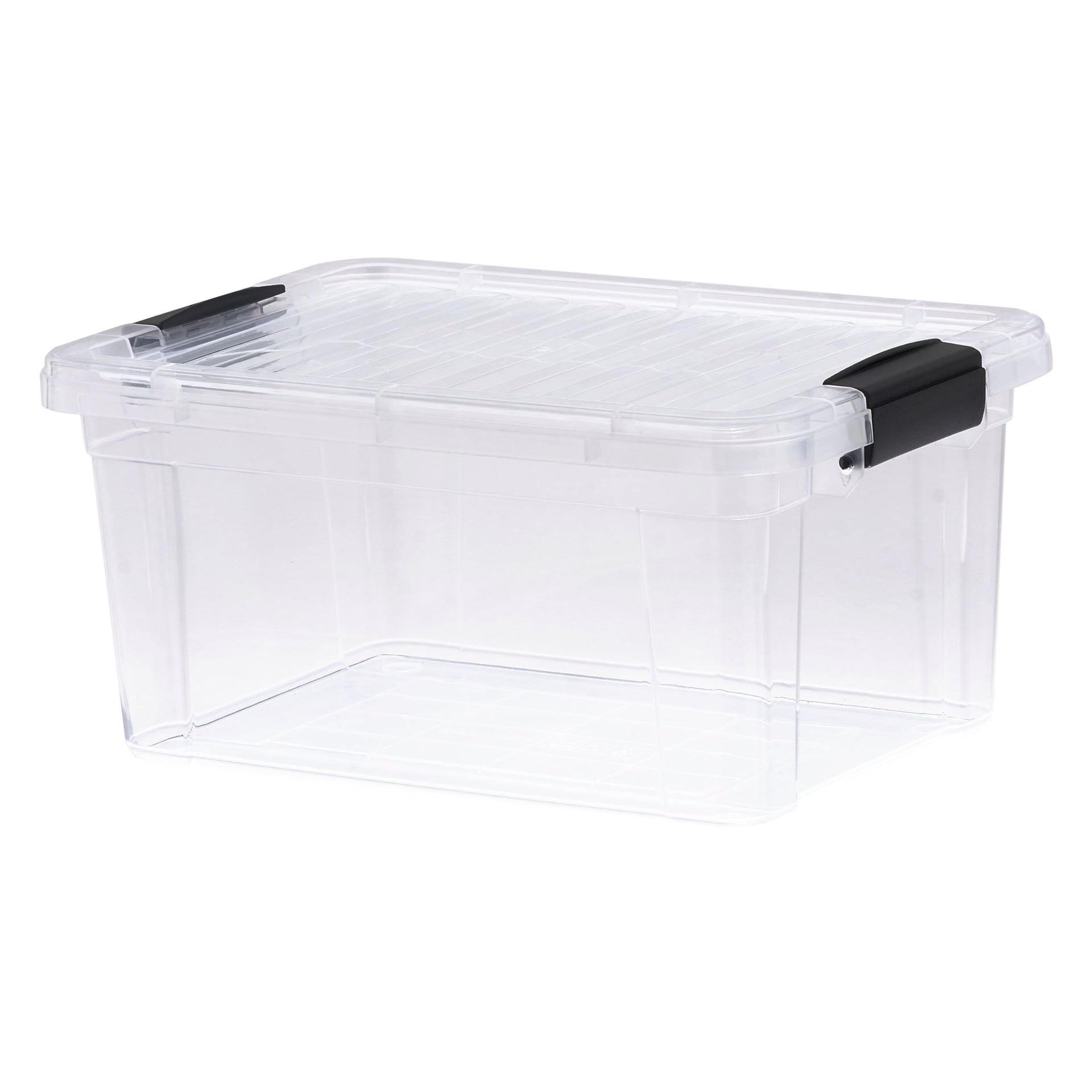 6.6 Quart Clear Plastic Storage Boxes with Lids
