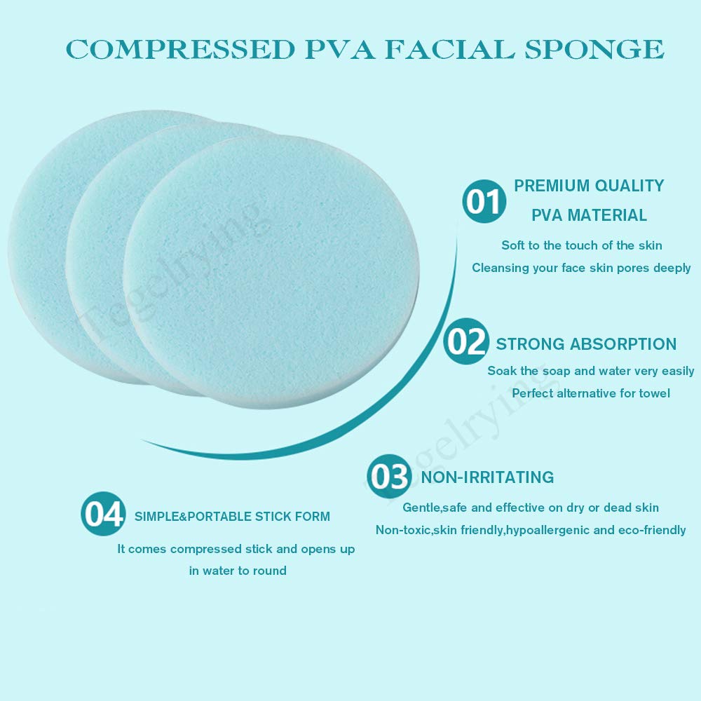 Facial Sponge Compressed (60 Count)