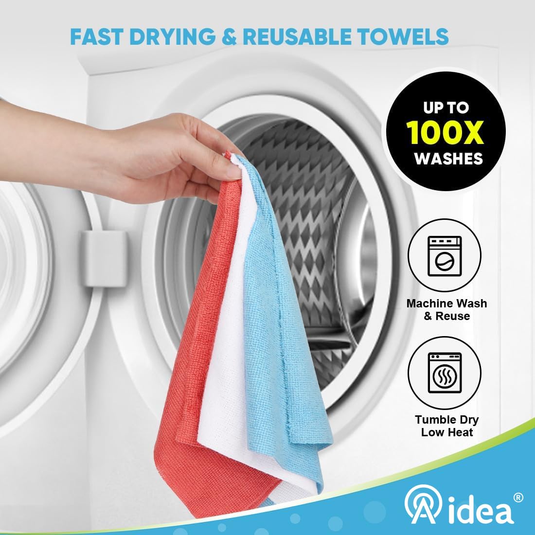 Microfiber Cleaning Cloth 330 Sheets 6 Roll (330 Count) - ModHome Supplies