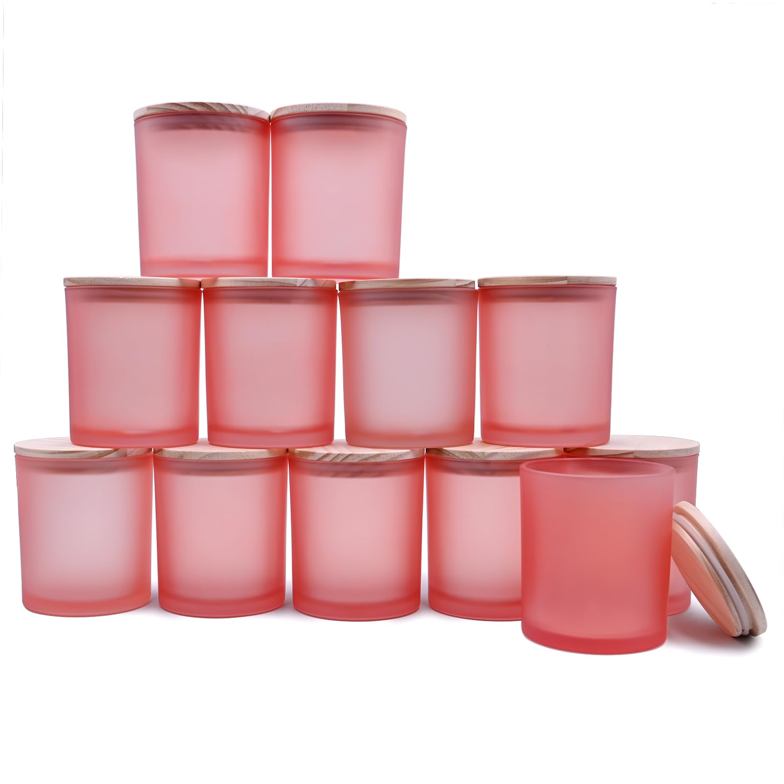 14 OZ Thick Candle Jars for Making Candles 12 Pcs (12 Count)