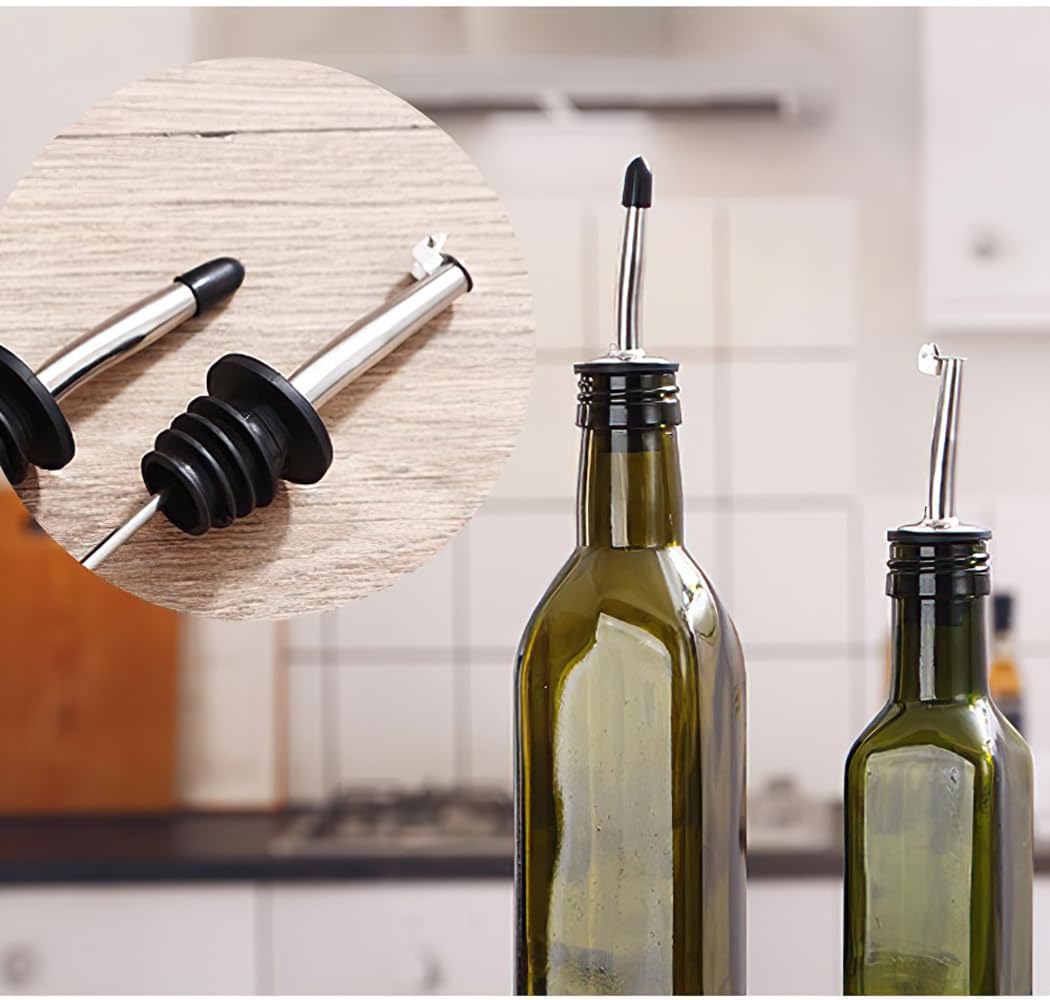 6 Pack 8 oz Glass Olive Oil Dispenser Bottles (6 Count)