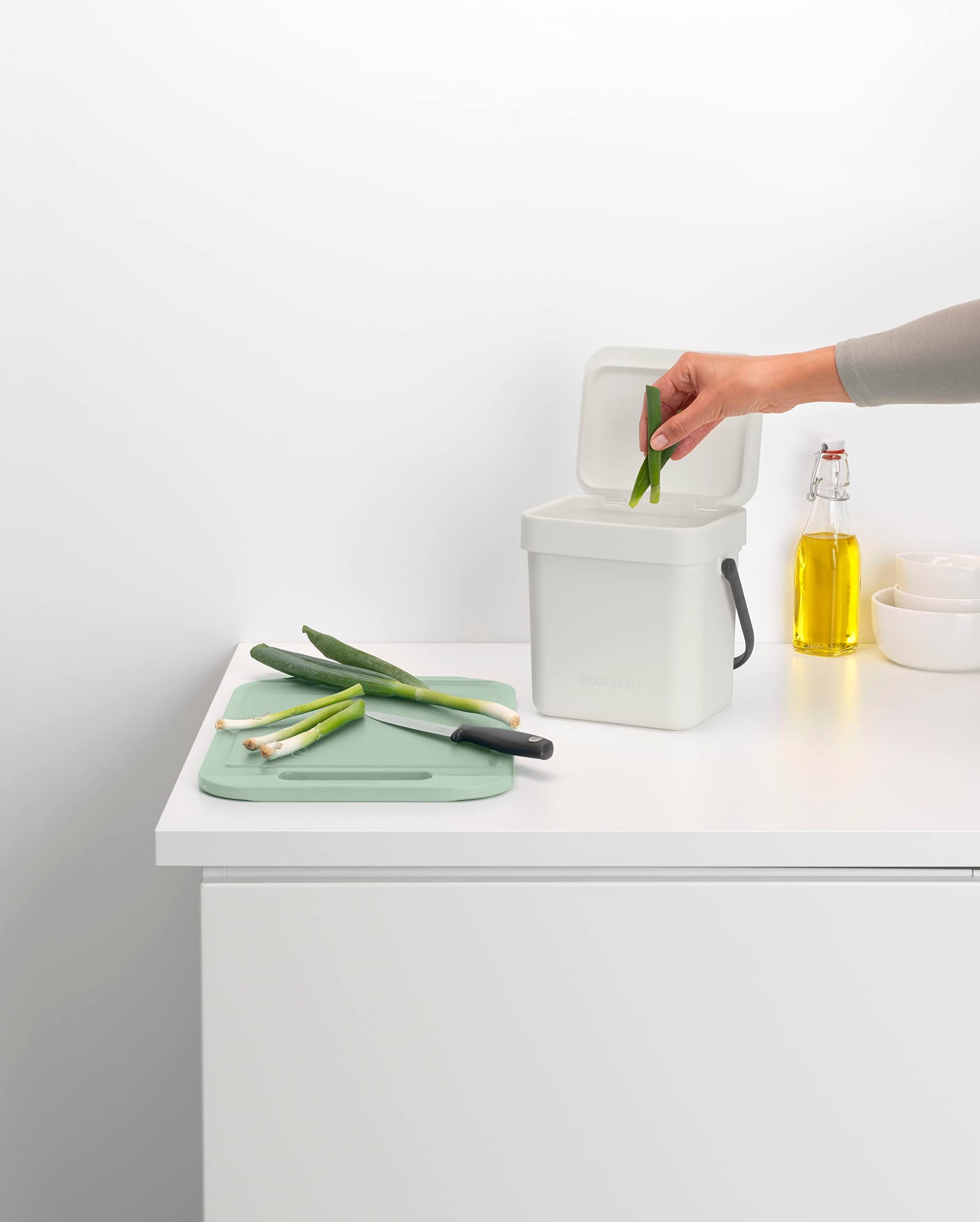 Sort & Go Kitchen Countertop Food Scraps Compost Bin