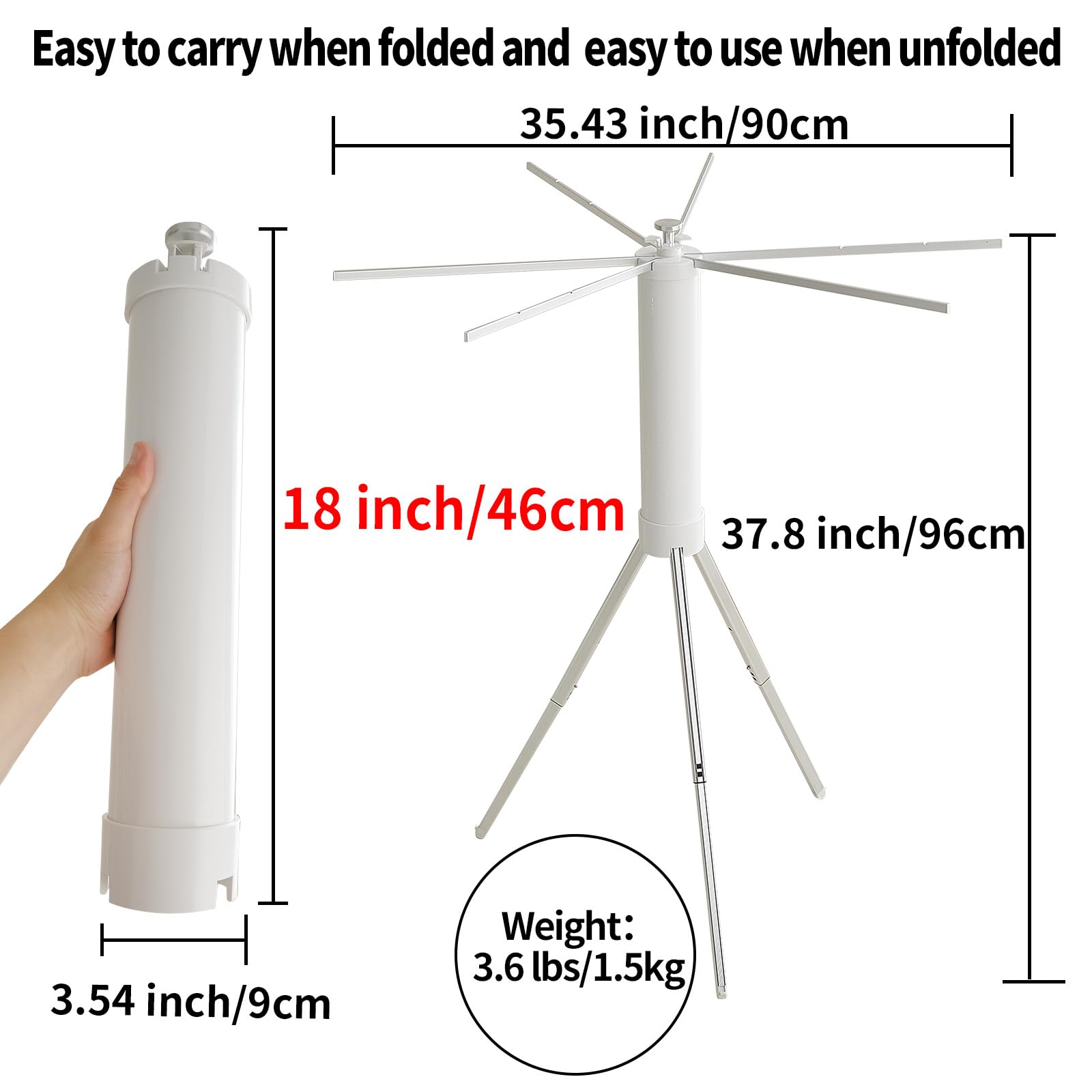 Clothes Drying Rack Portable Foldable