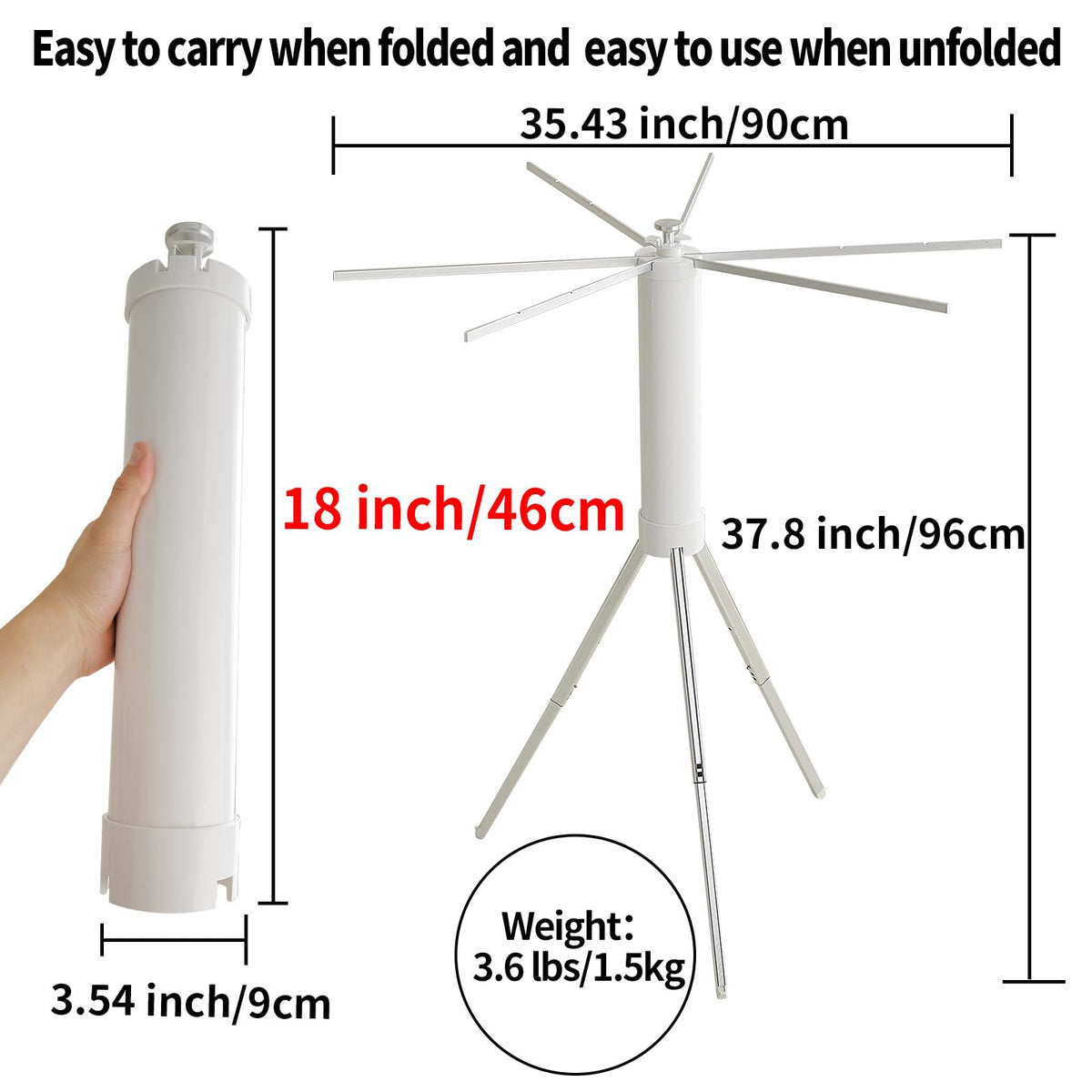 Clothes Drying Rack Portable Foldable