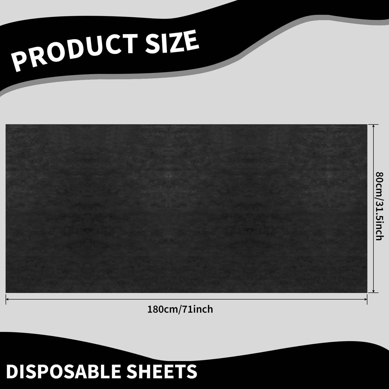 100 Pcs 31.5 x 71 Inch Disposable Bed Sheets Oil (100 Count)