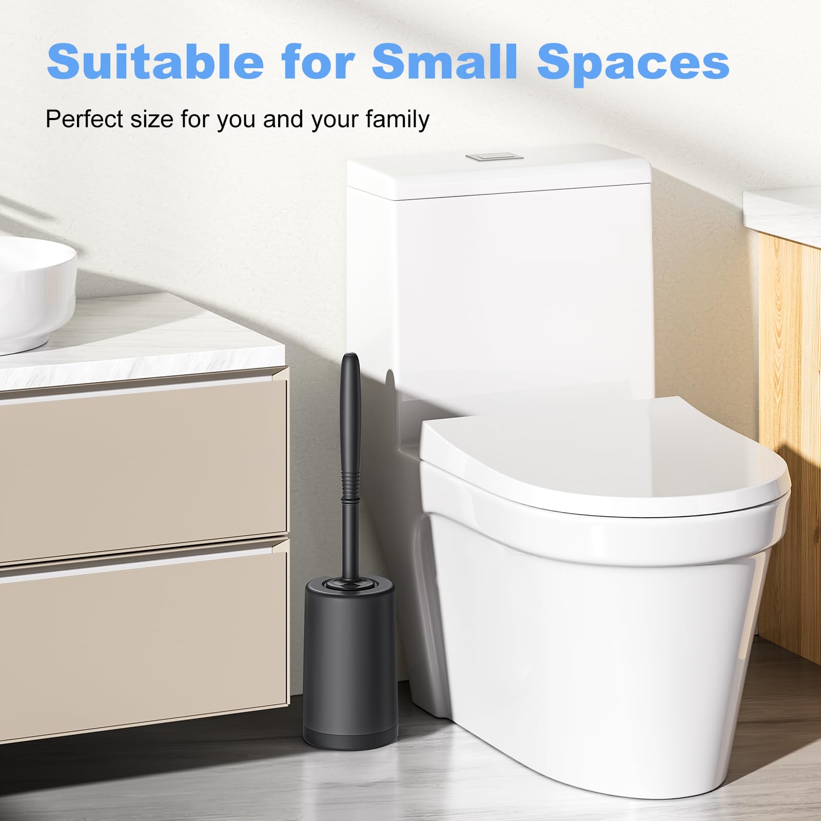 Toilet Bowl Brush Holder Set