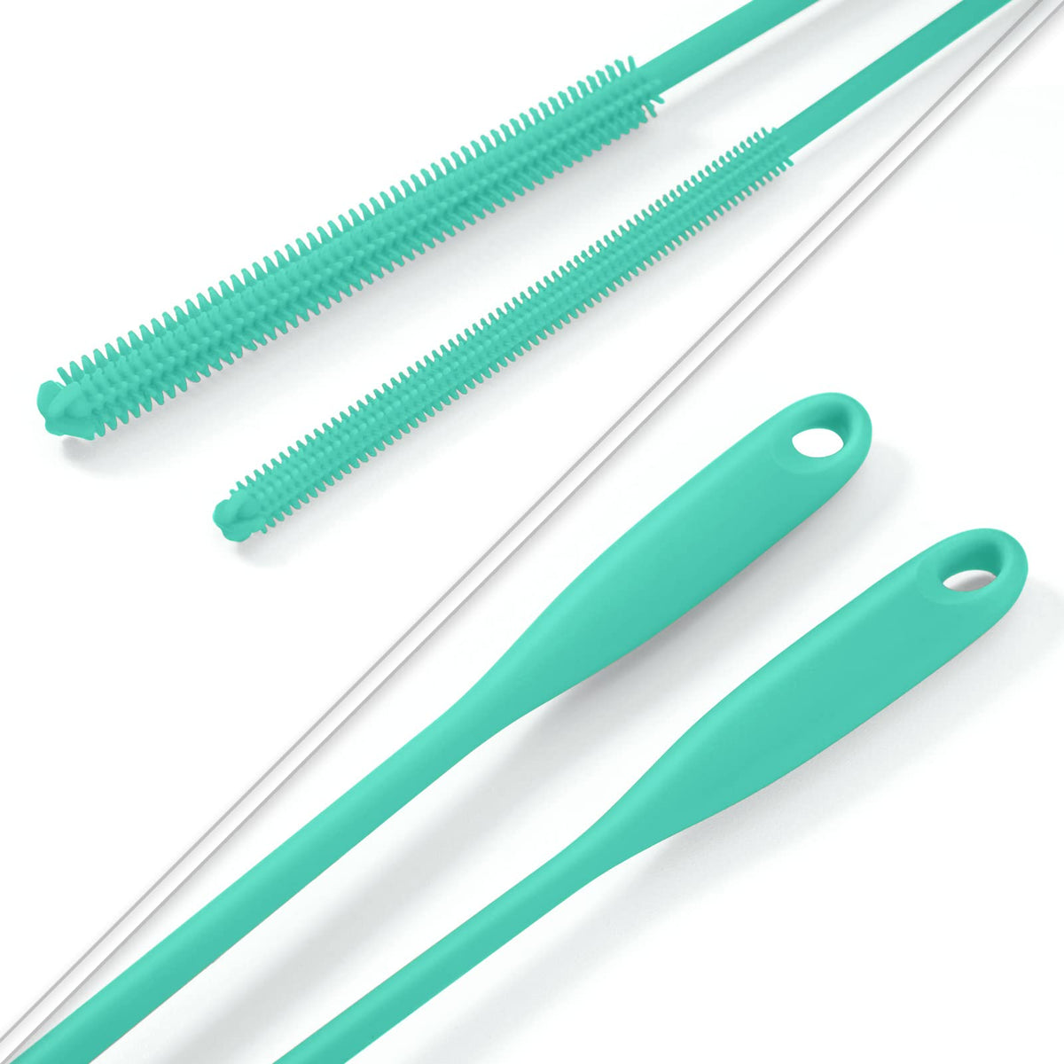 Silicone Straw Brush 4 Pack (4 Count)