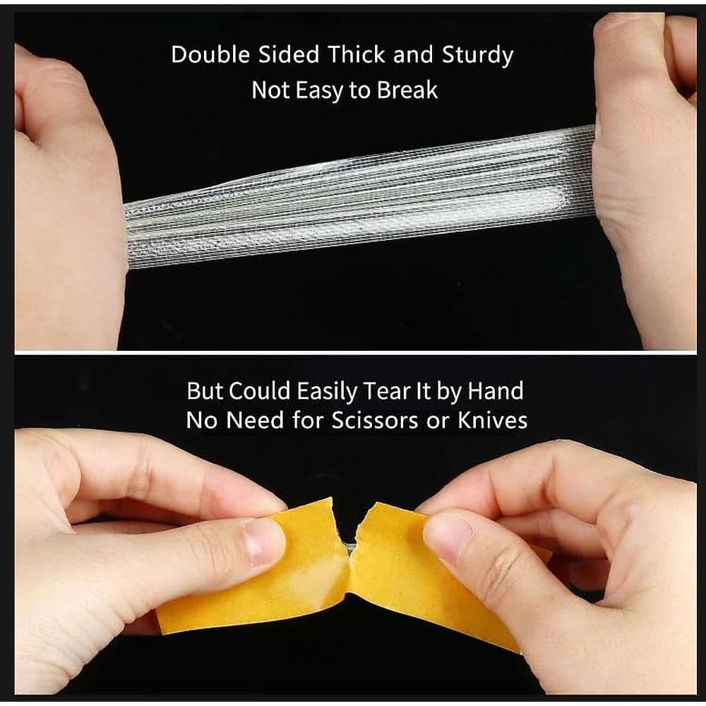 High Adhesive Double Sided Tape Heavy Duty (4 Count)