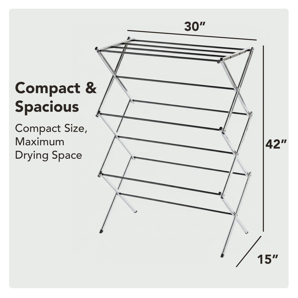 Portable Collapsible Clothing Dryer Rack