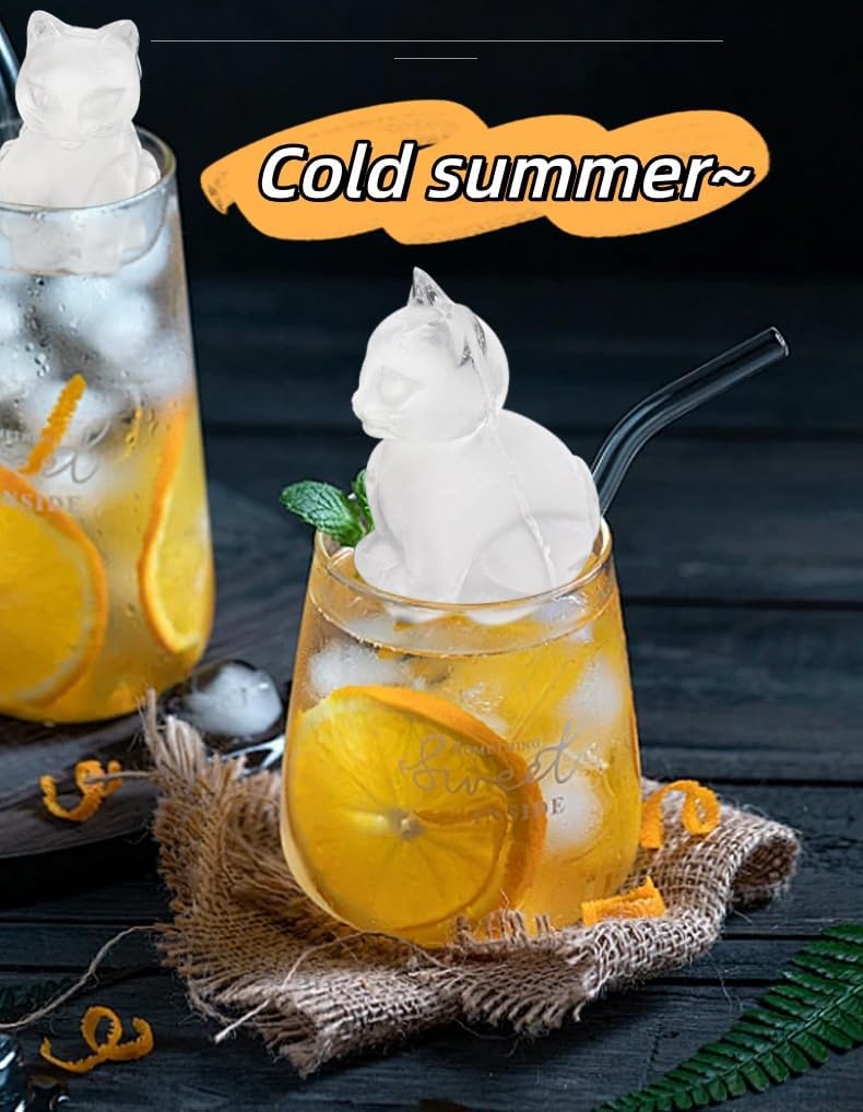 Cute 3D Cat Ice Mold