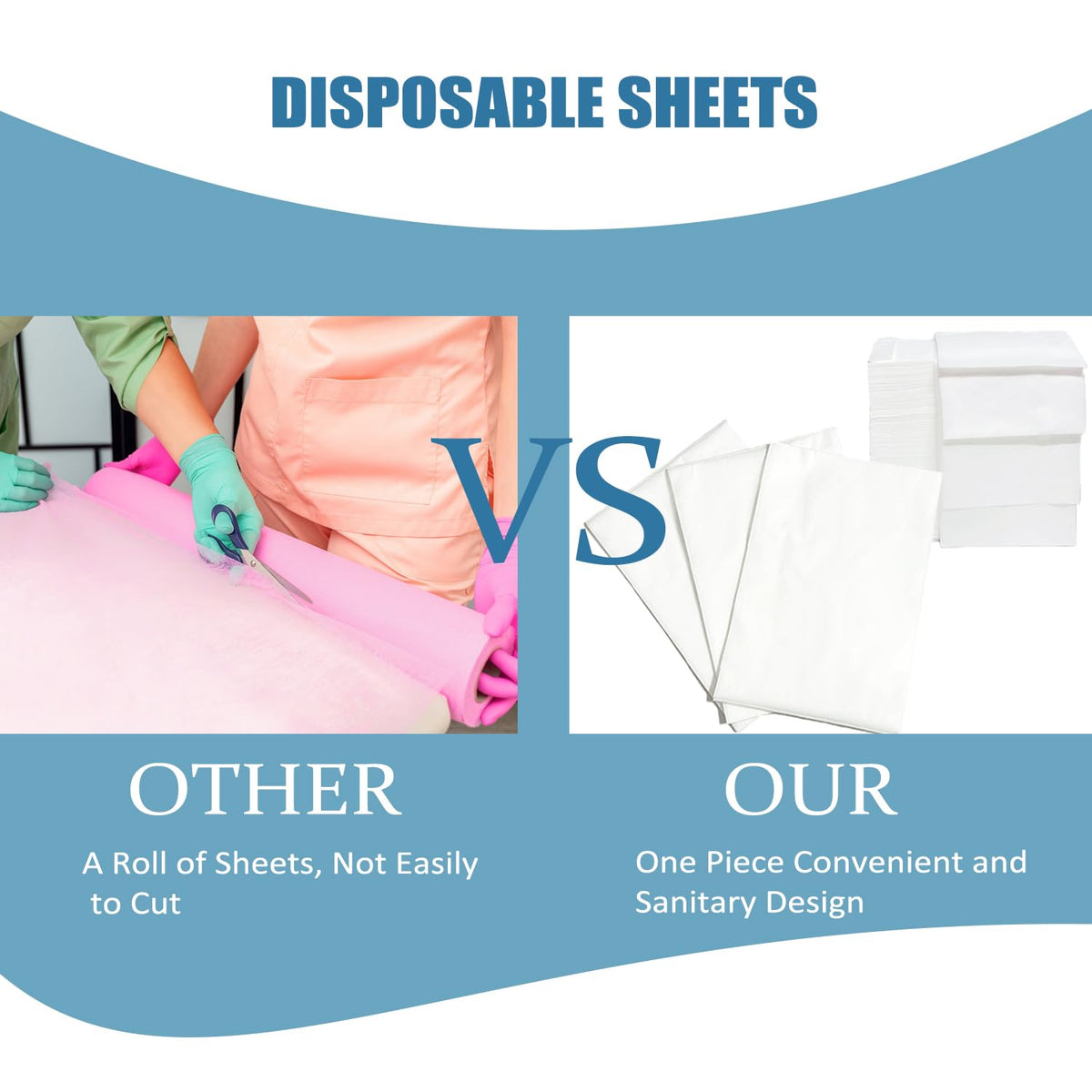 100Pcs Disposable Massage Table Sheets 31" x 71" Non
