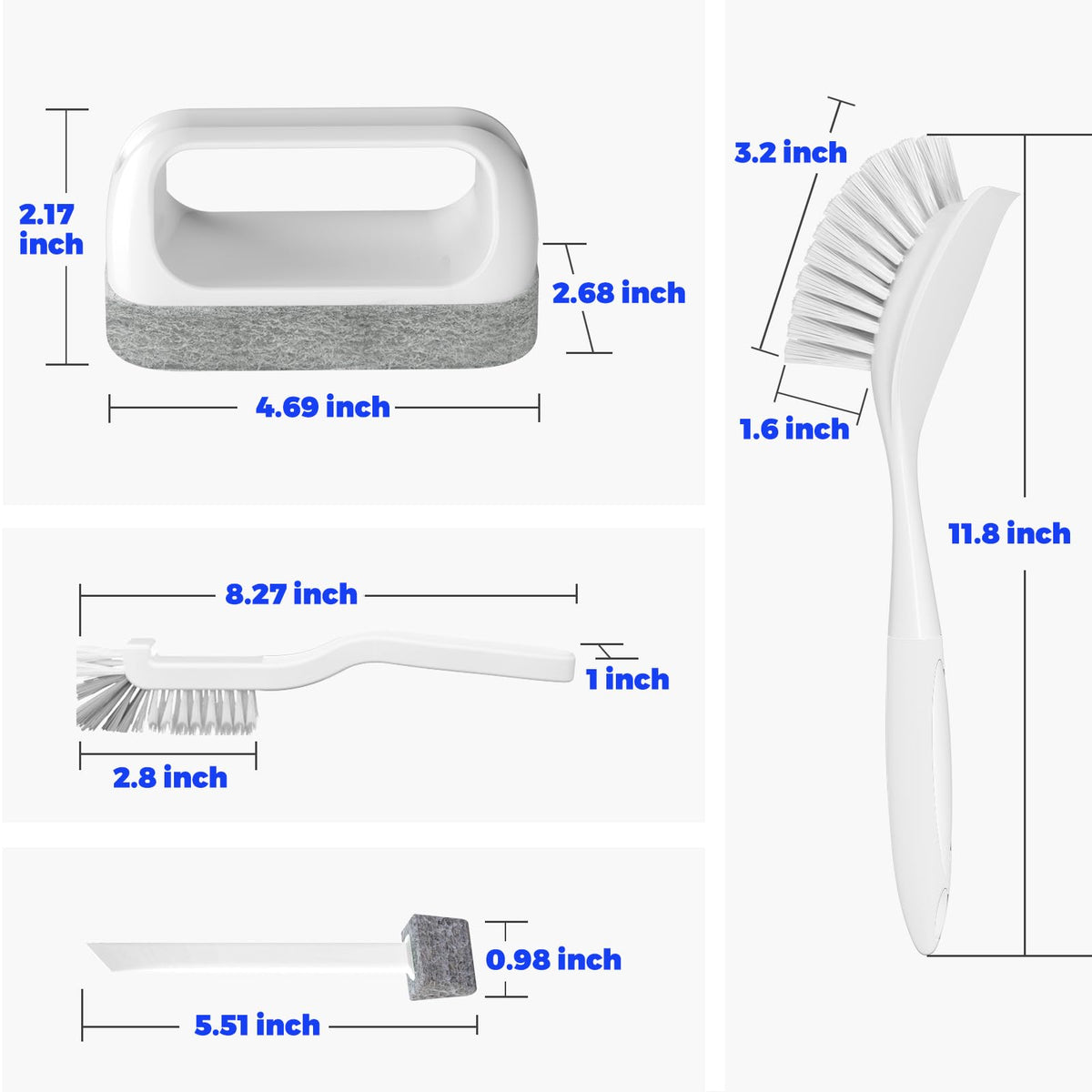 Dish Brush Cleaning Brush Set for Cleaning Groove Gap (6 Count)