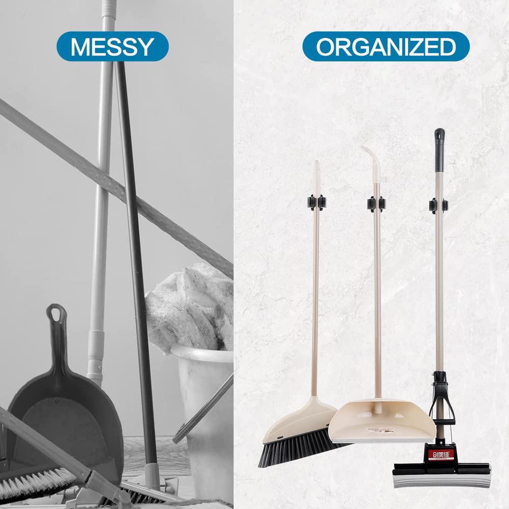 9PCS Broom and Mop Holder (9 Count)