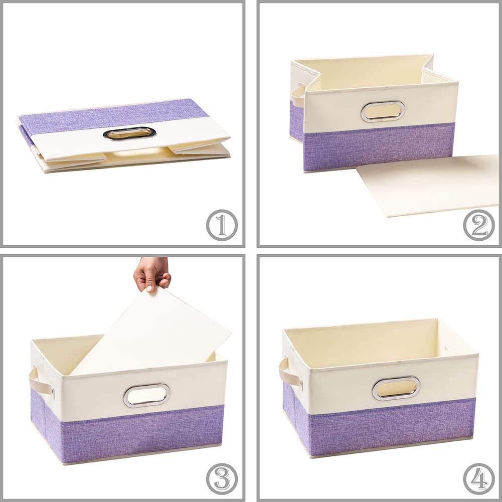 Large Fodable Storage Bins for Closet [3 (3 Count)