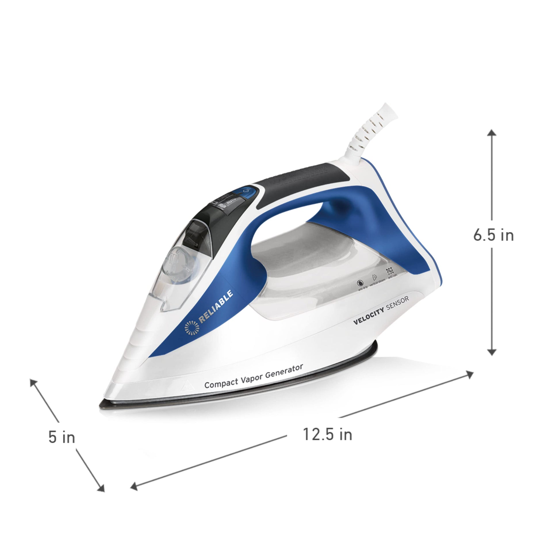 Velocity Steam Iron for Clothes