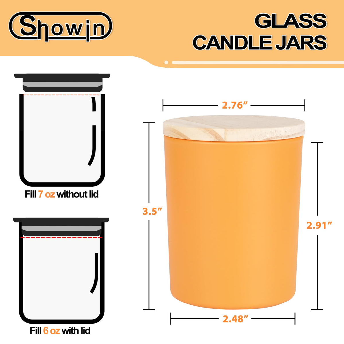 Thick Candle Jars for Making Candles 12 Pcs (12 Count)
