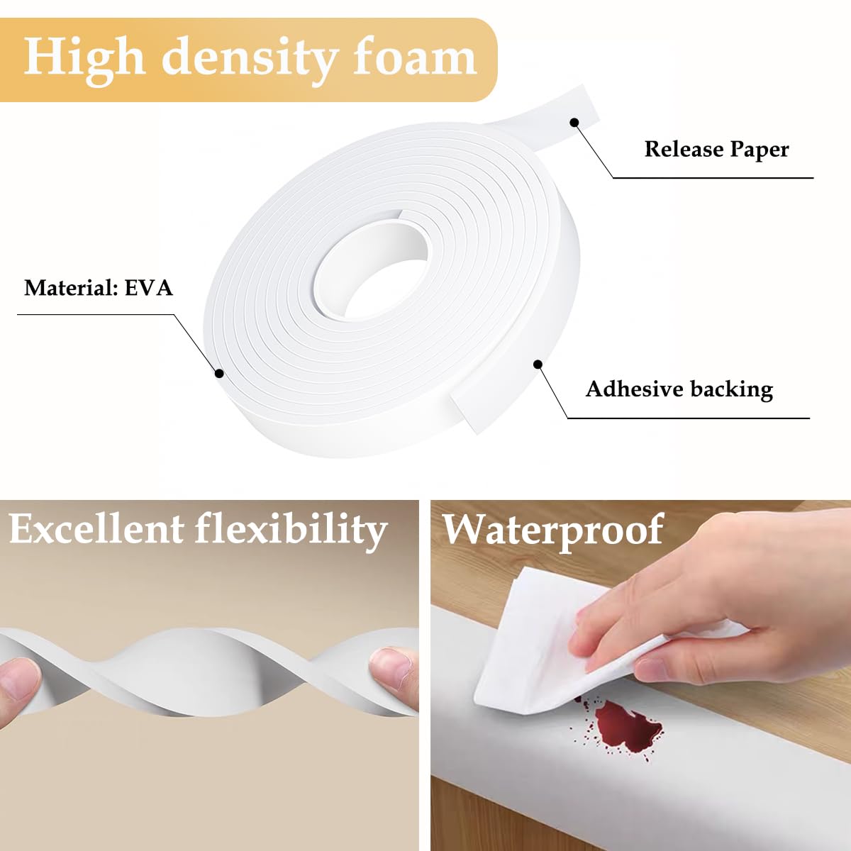Weather Stripping Door Seal White