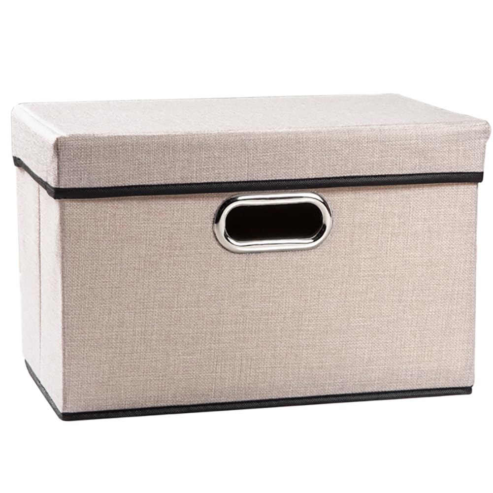 Foldable Storage Bin with Lid [1