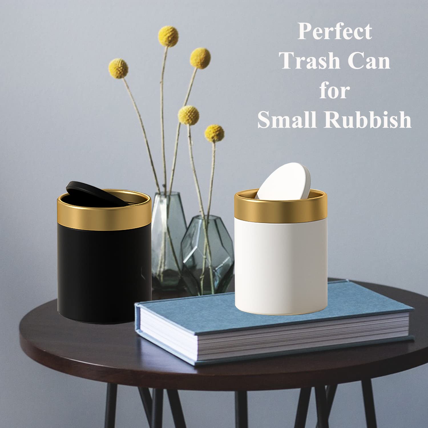 Mini Trash Can with Lid