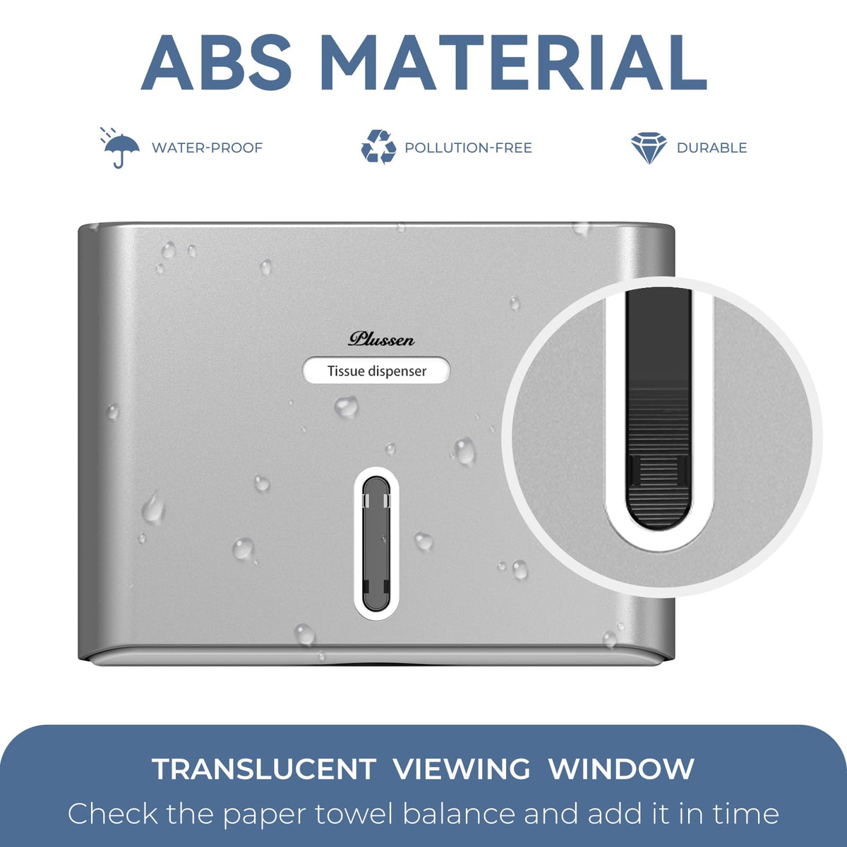 Commercial Paper Towel Dispenser Wall Mount (200 Count)