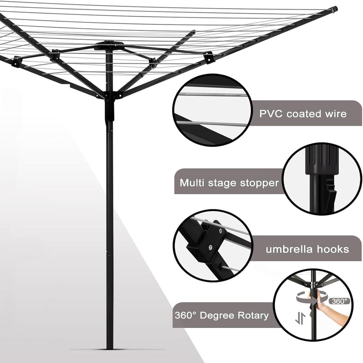 Umbrella Clothesline Outdoor