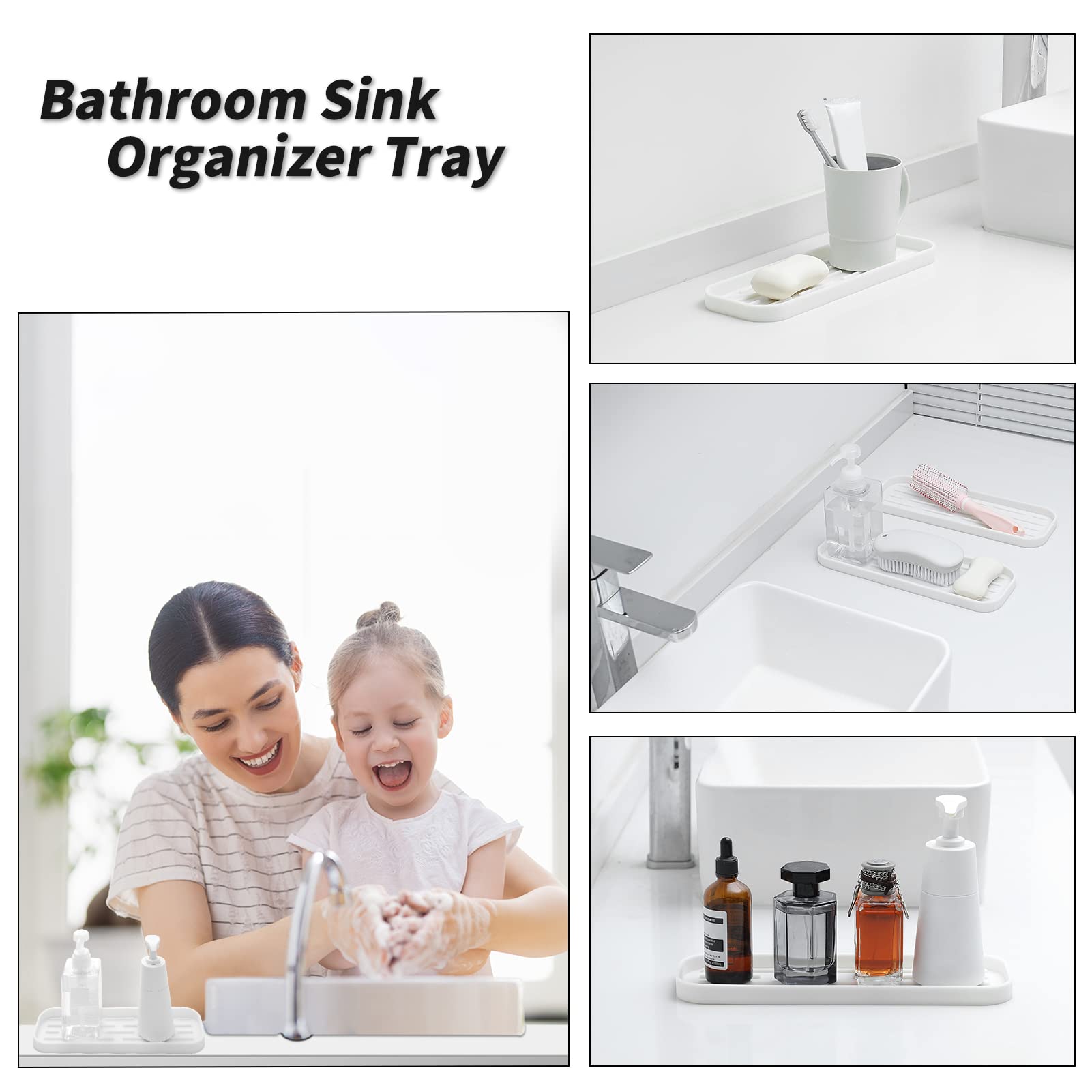 Silicone Kitchen Sink Organizer Tray for Multiple Usage
