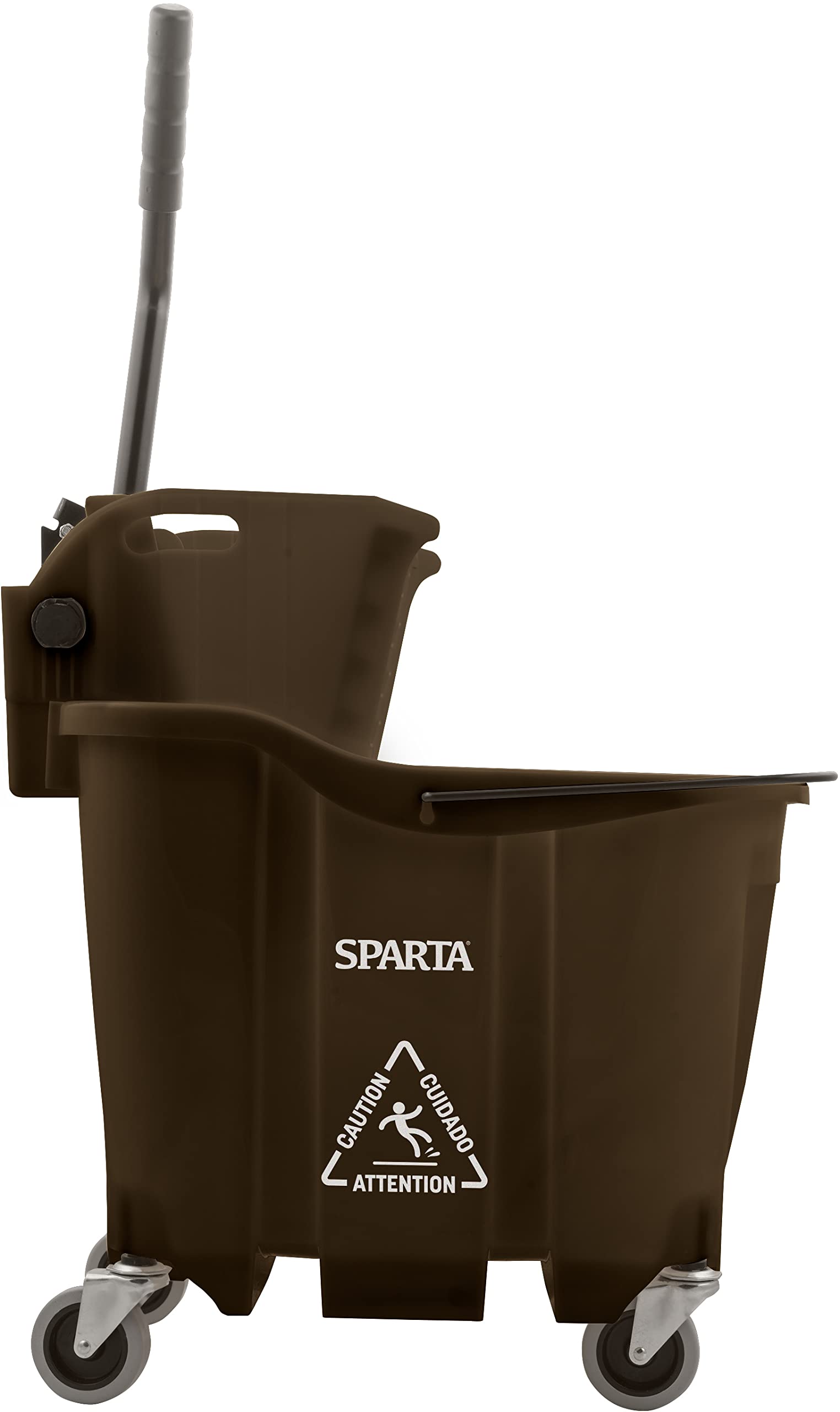 Carlisle FoodService Products Omnifit Mop Bucket with Side Press Wringer for Floor Cleaning