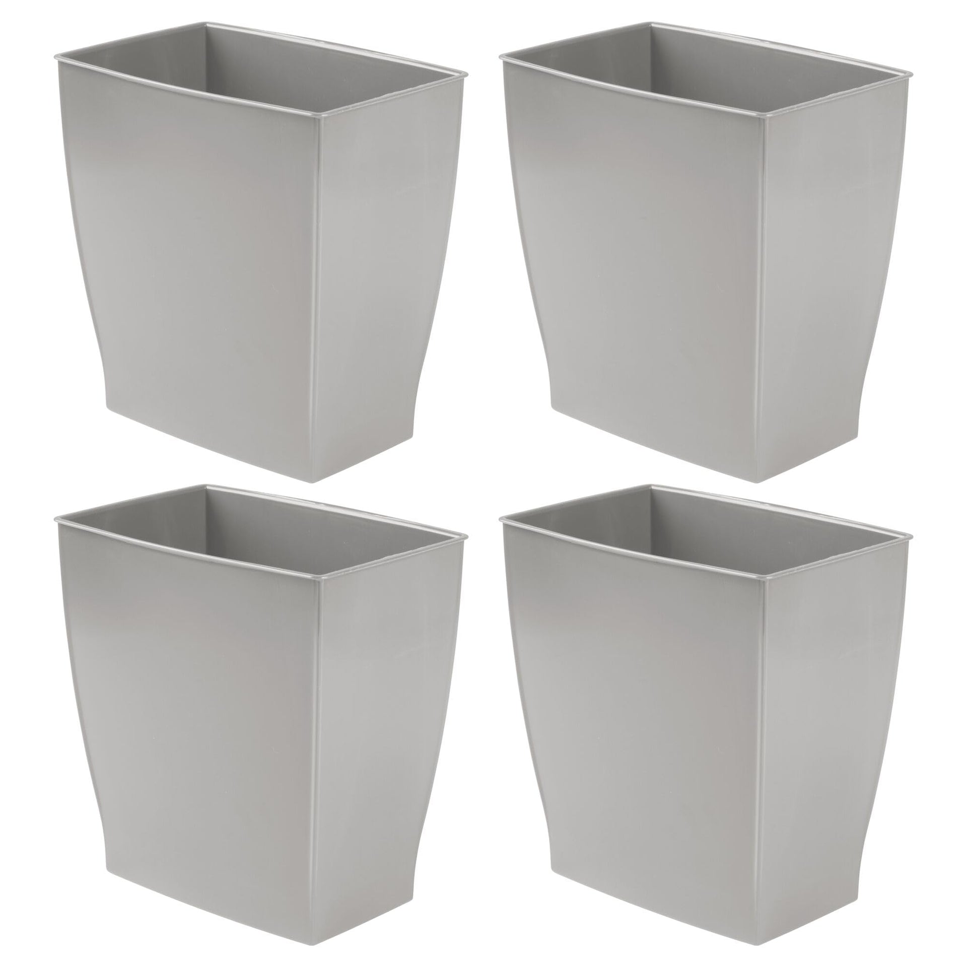 Small Plastic Bathroom Trash Can (4 Count)