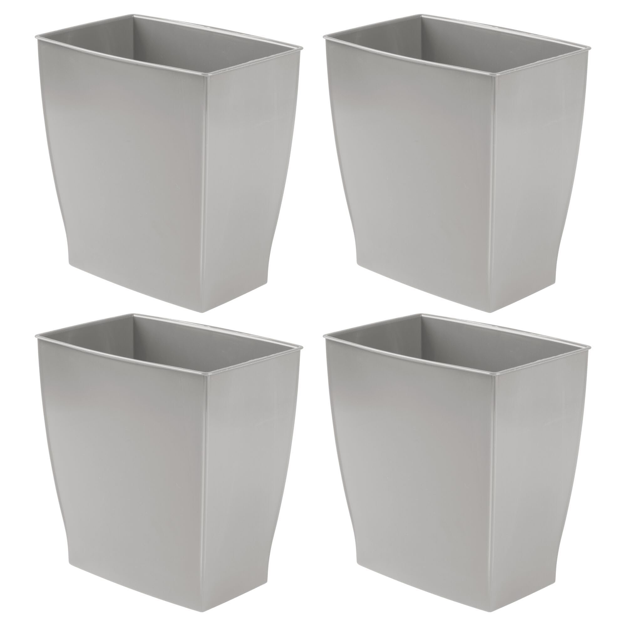 Small Plastic Bathroom Trash Can (4 Count)