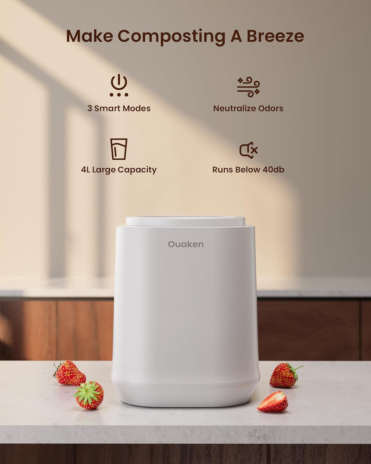 4L Electric Composter for Kitchen
