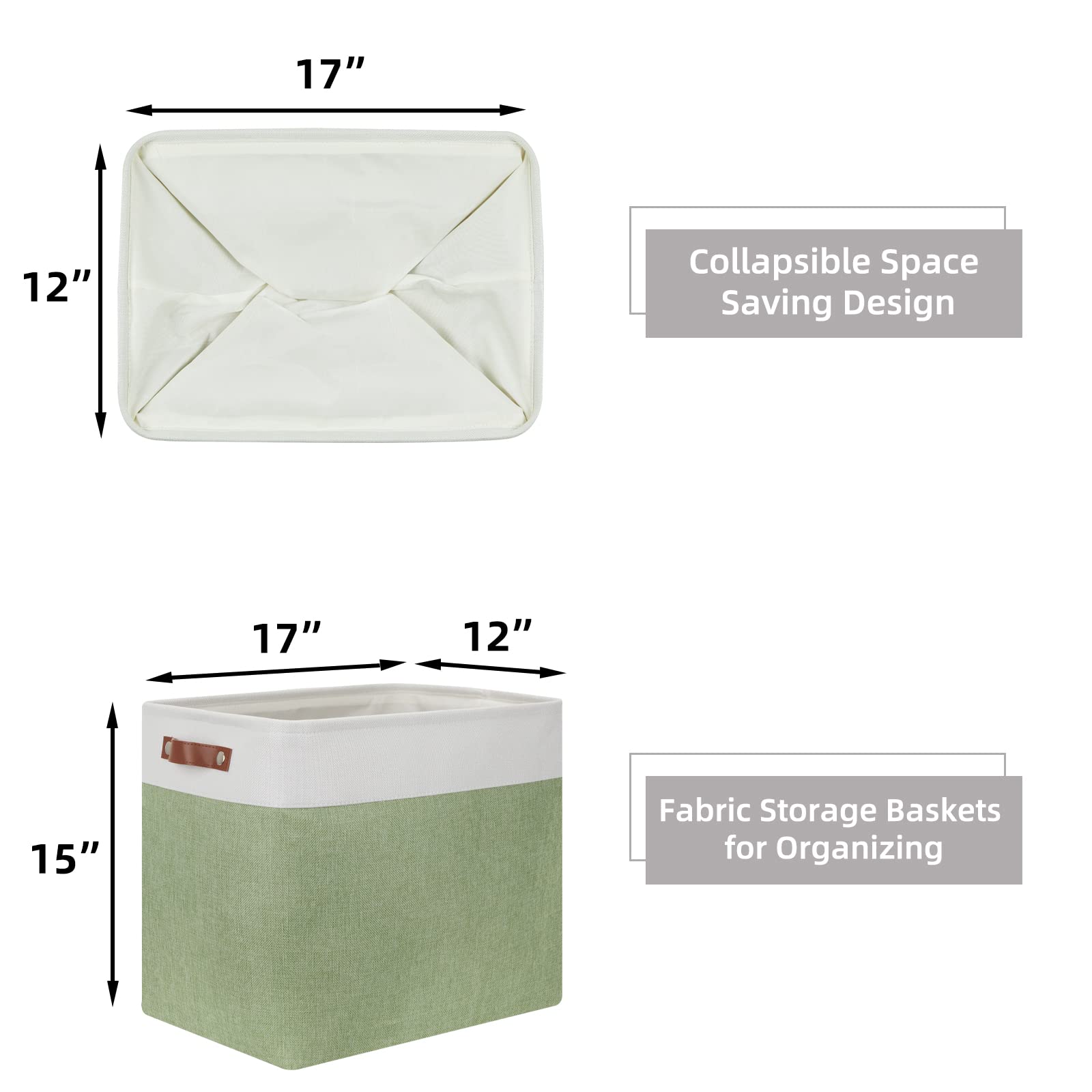 Shelf Storage Baskets for Clothes (2 Count)