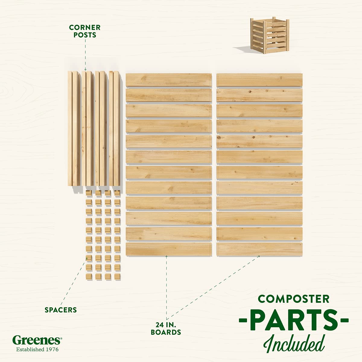 Premium Cedar Wood Composter