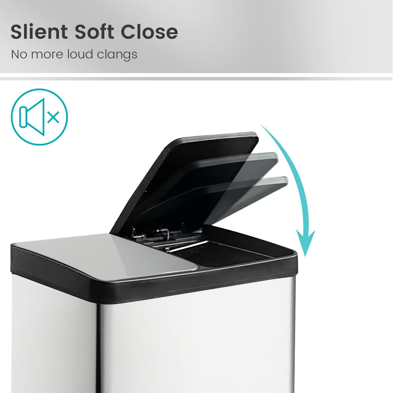 Dual Trash Can (2 Count (30L each))