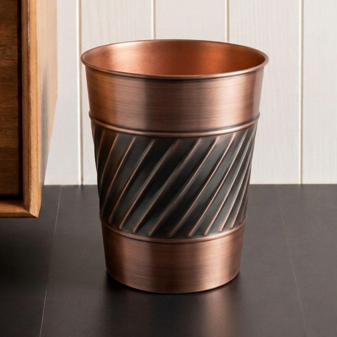 Metal Bathroom Trash Can