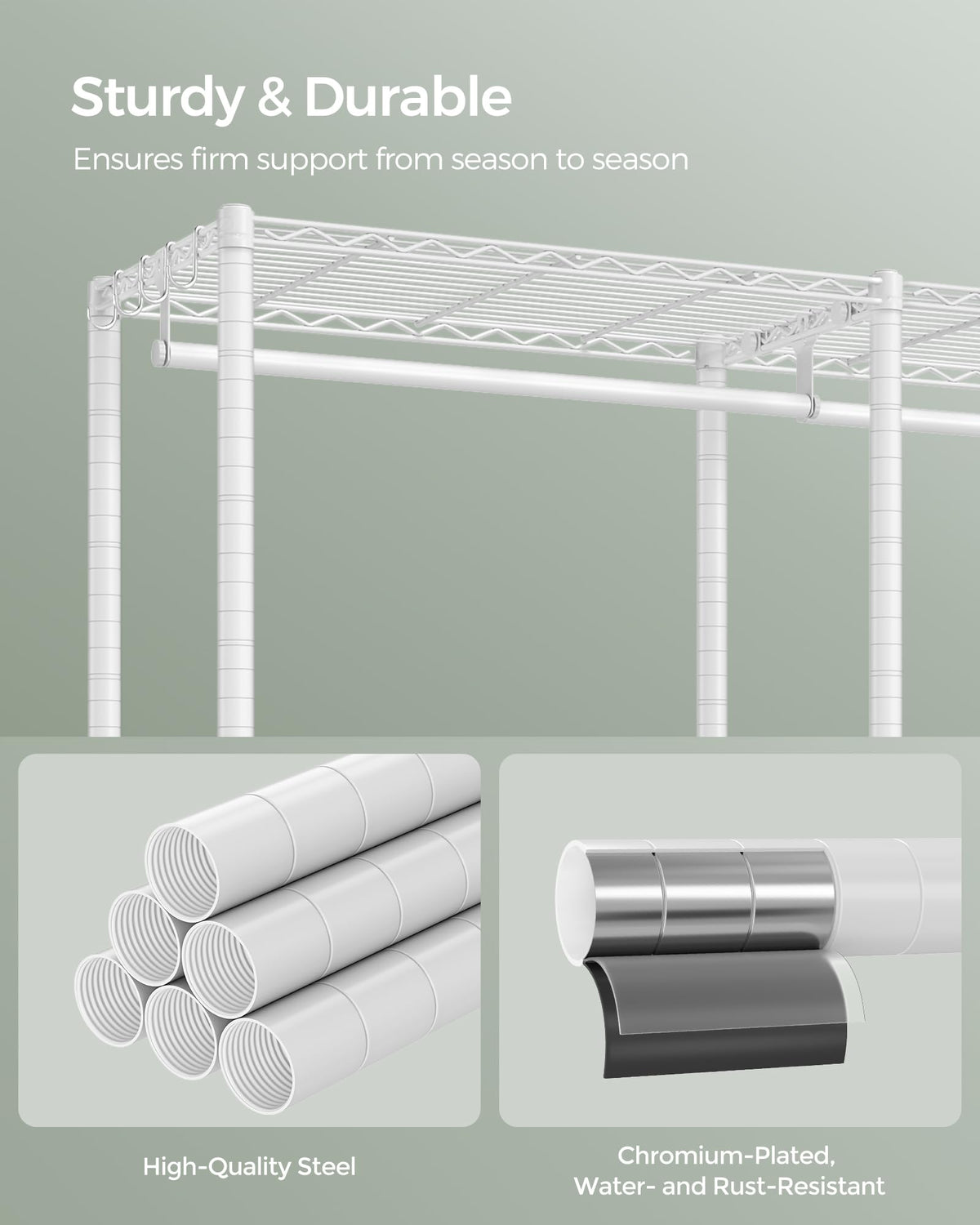 Clothes Rack Freestanding Wardrobe Closet