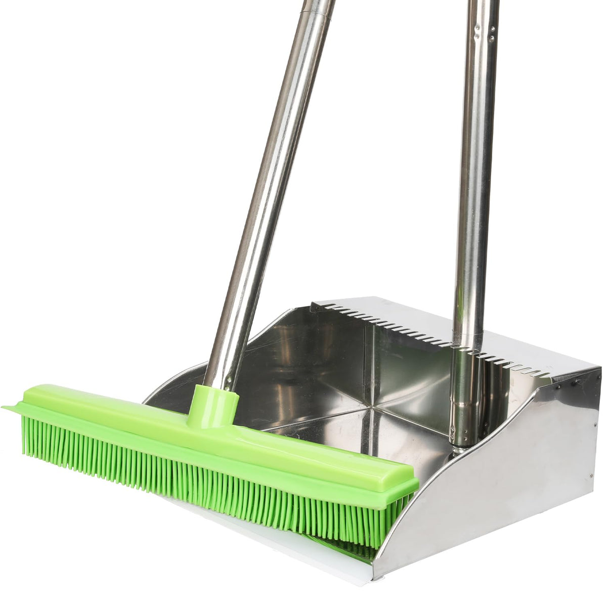 Rubber Broom and Dustpan Set