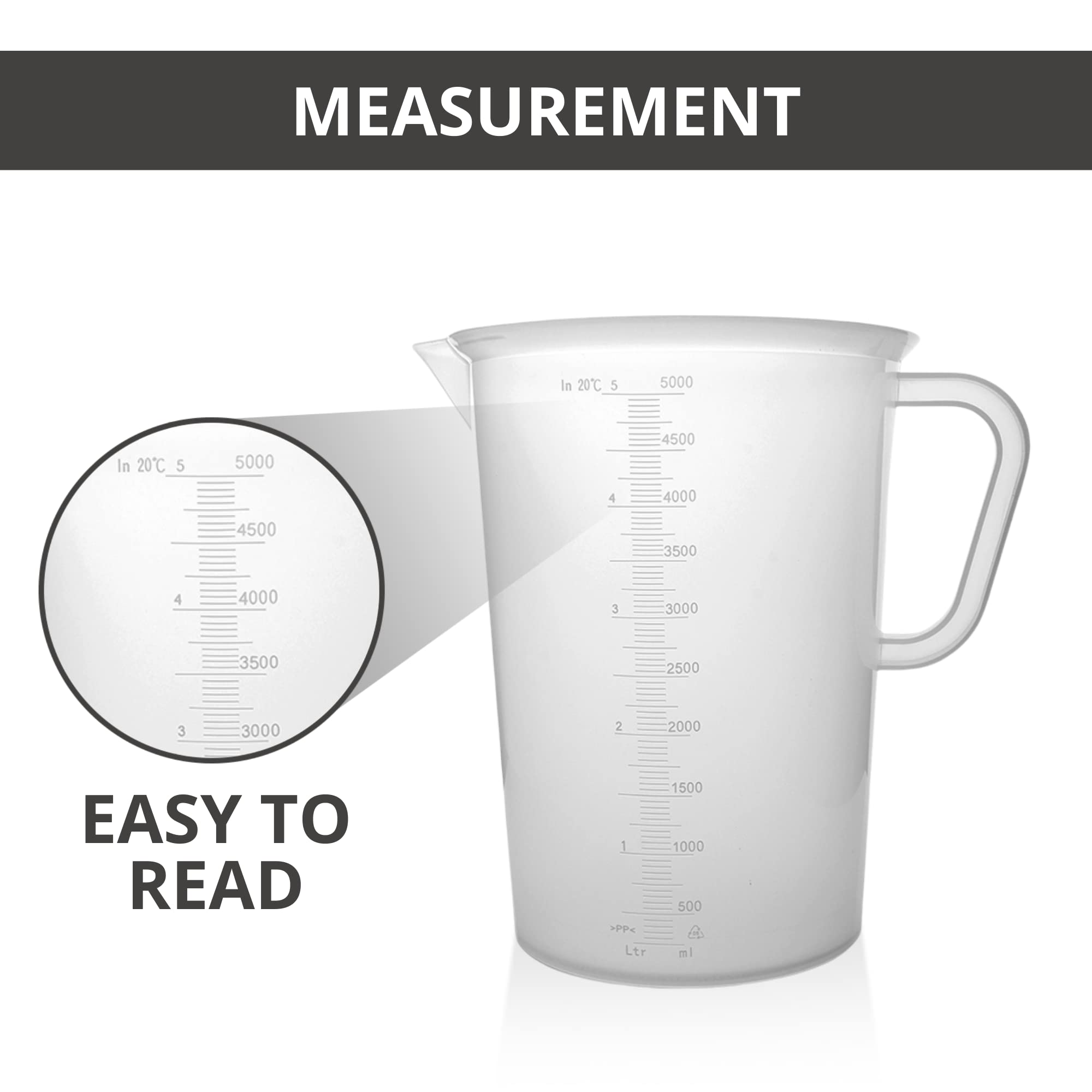 Plastic Graduated Measuring and Mixing Pitcher