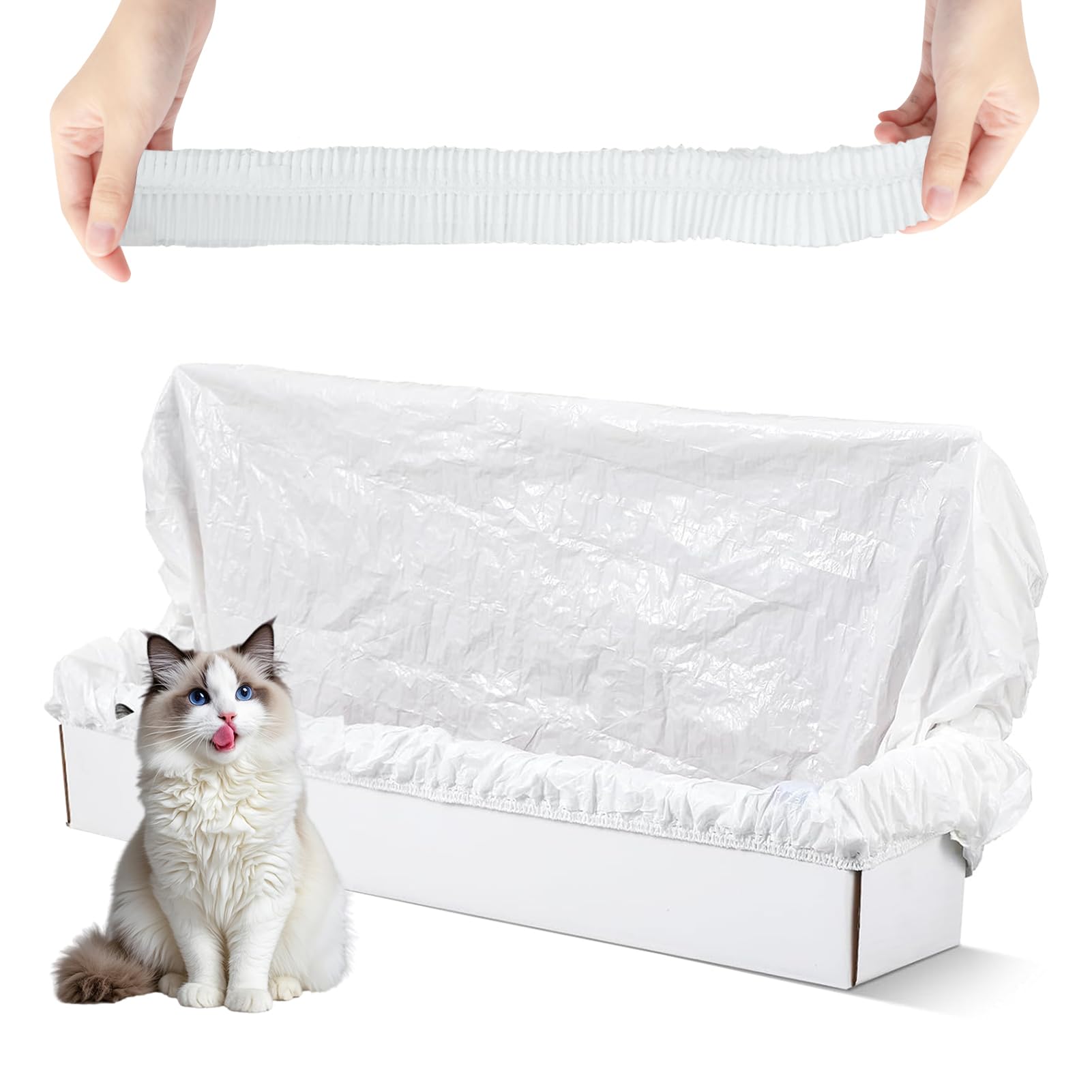 40PCS Trash Bags Compatible with Popur X5 Litter Box